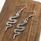20 Pieces Alloy Snake Charms Mixed Smooth Metal Charms Pendants Accessory, DIY for Jewelry Making and Crafting(Silver)